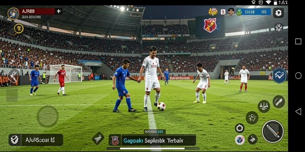 Gameplay sepak bola yang realistis dan seru di AJR88.