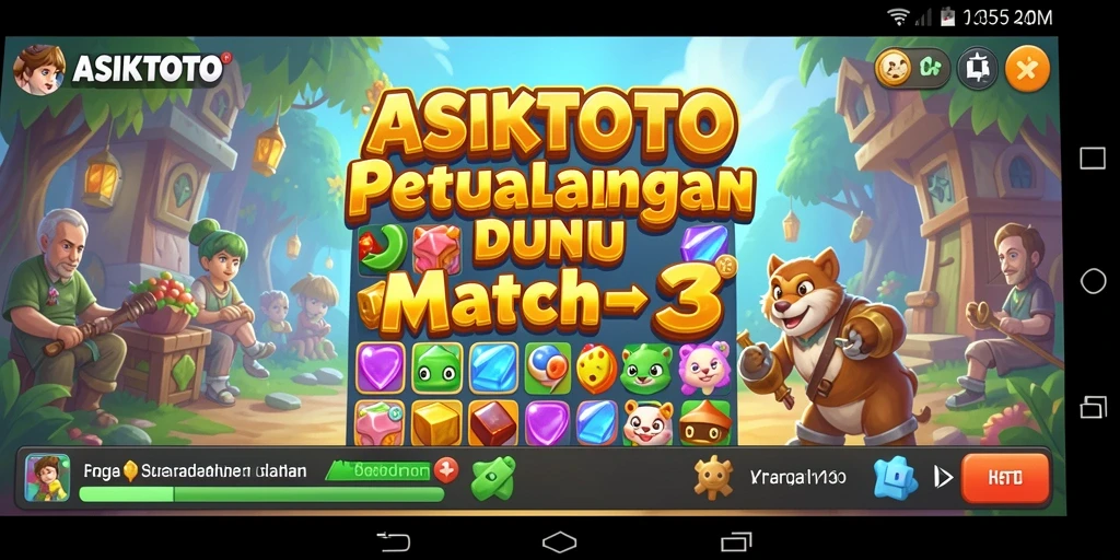 Tampilan gameplay ASIKTOTO yang penuh warna dan menantang.