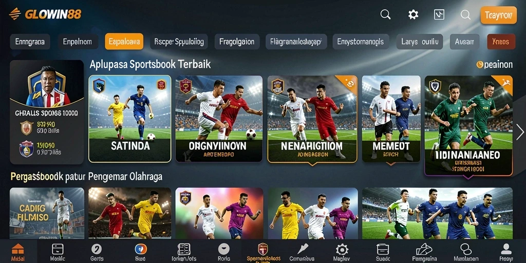 Tampilan menarik dari gameplay taruhan di GLOWIN88.