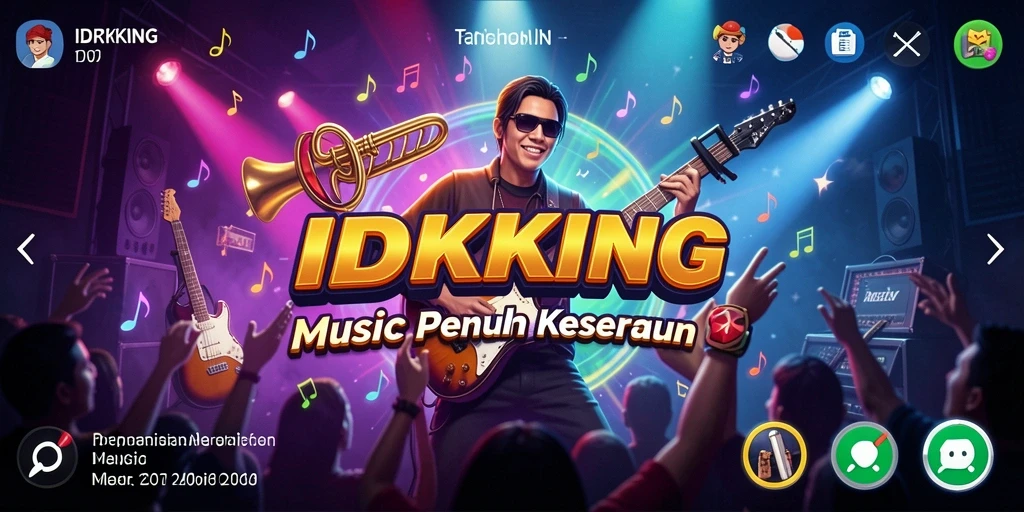Tampilan gameplay <strong>IDRKING</strong> yang menampilkan keseruan bermain musik.