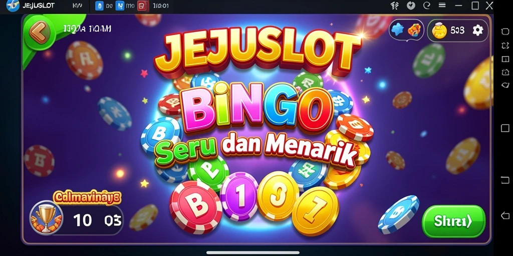 Tampilan gameplay Bingo yang seru dan mengasyikkan di JEJUSLOT.