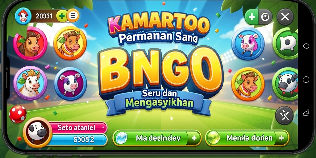 Tampilan gameplay Bingo yang seru di KAMARTOTO.