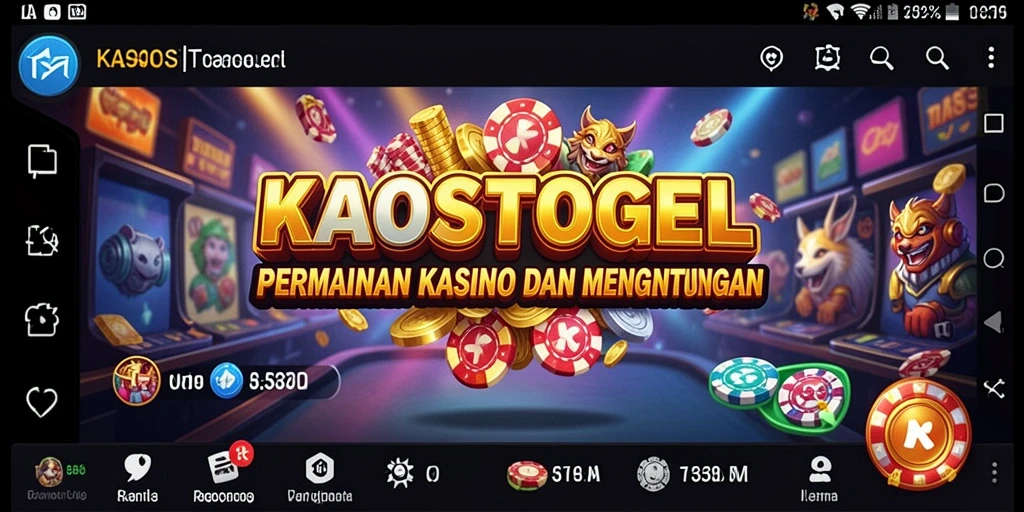 Tampilan gameplay menarik di KAOSTOGEL dengan fitur-fitur Kasino yang menawan.