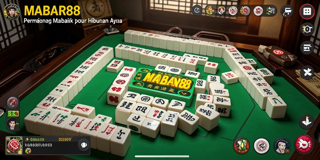 Tampilan gameplay Mahjong MABAR88 yang menarik dan interaktif.