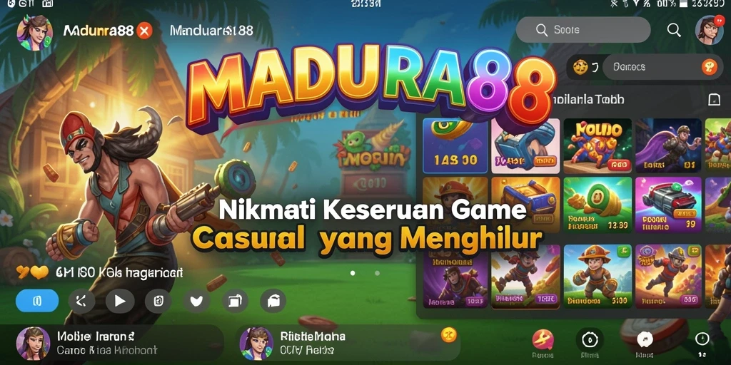 Tampilan gameplay <strong>MADURA88</strong> yang penuh warna dan seru.