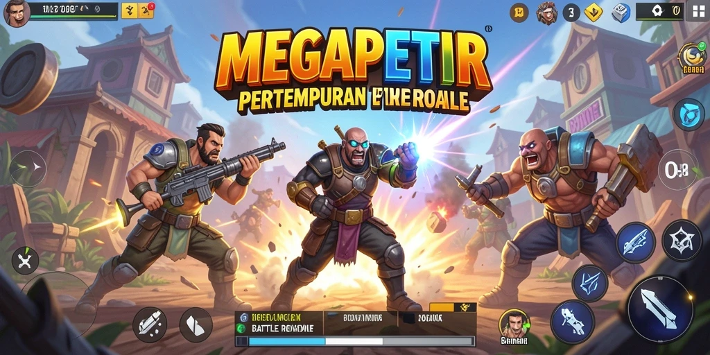 Tampilan gameplay MEGAPETIR yang seru dan kompetitif.