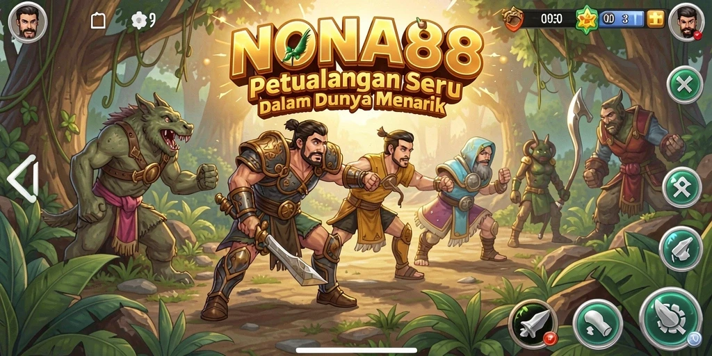 Screenshot gameplay NONA88 menampilkan suasana petualangan yang mendebarkan.