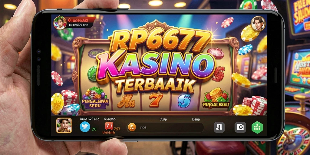 Screenshot utama menampilkan aksi seru permainan Kasino di RP6677.