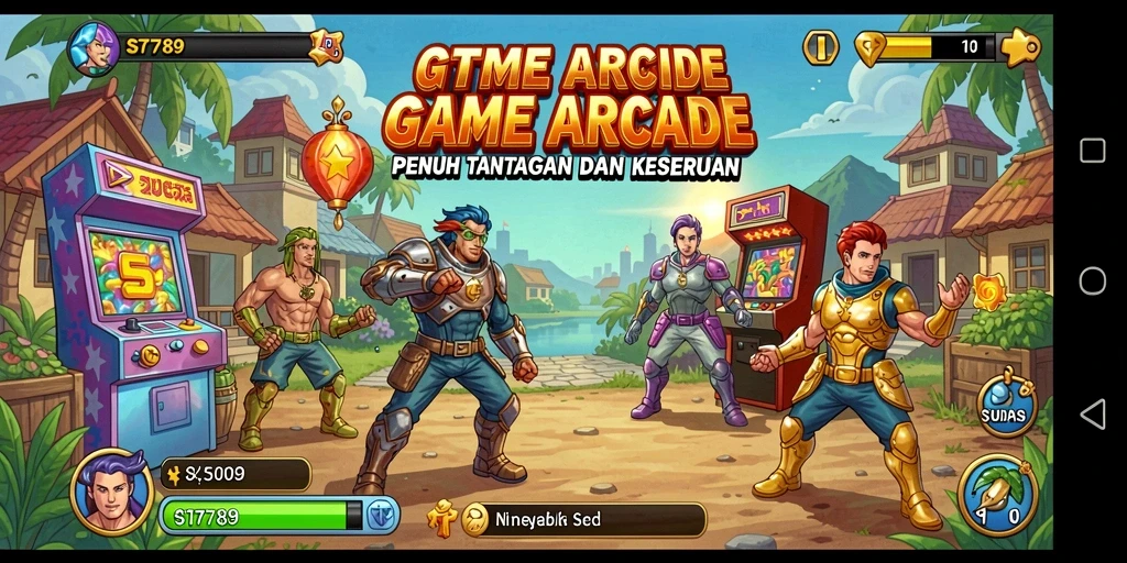 Tangkapan layar game ST789 menampilkan aksi gameplay Arcade yang seru.