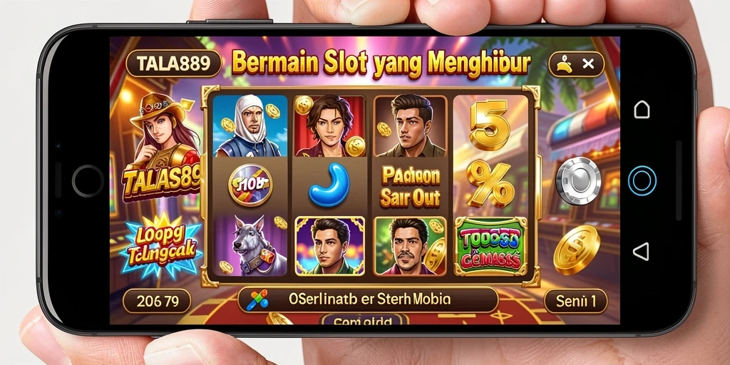Tampilan gameplay utama TALAS89 yang seru dan penuh warna.