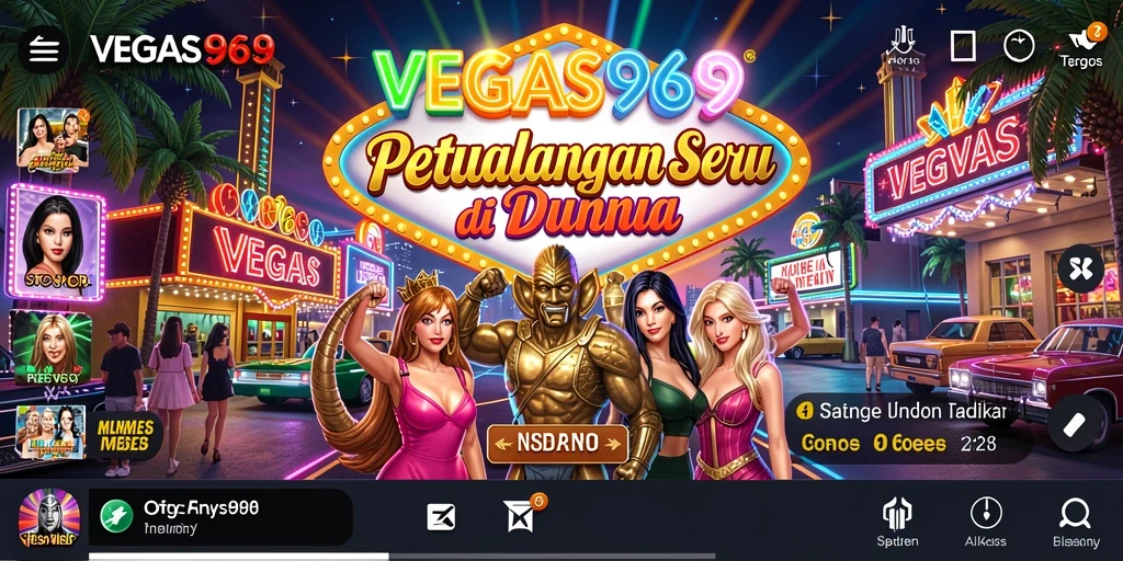 Screenshot utama dari gameplay seru dalam VEGAS969.