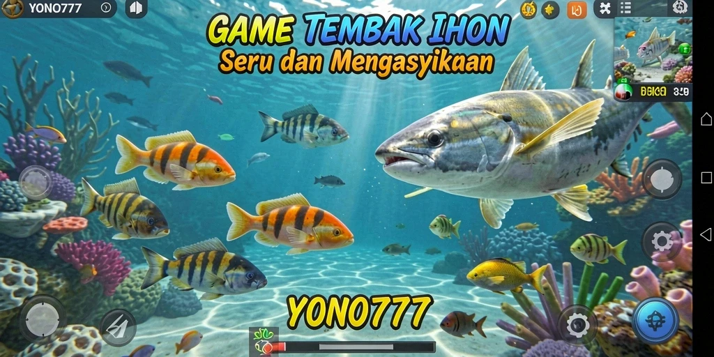 Gameplay seru menembak ikan di YONO777 yang penuh warna.